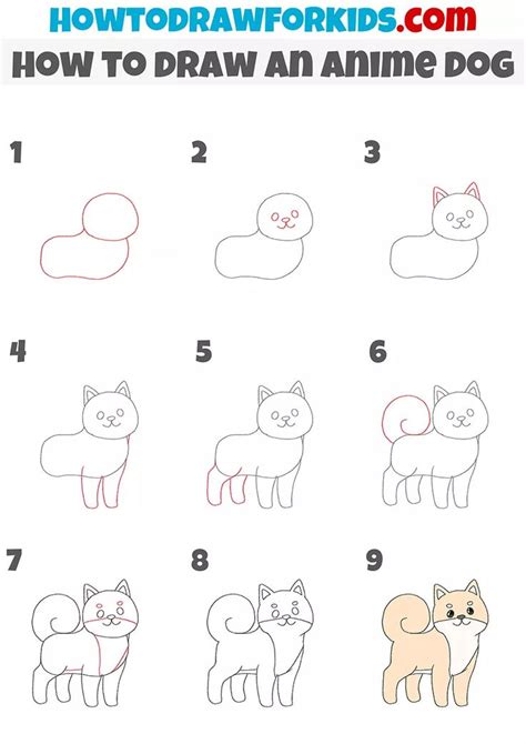 How to Draw an Anime Dog | Drawing tutorial easy, Easy drawings ...