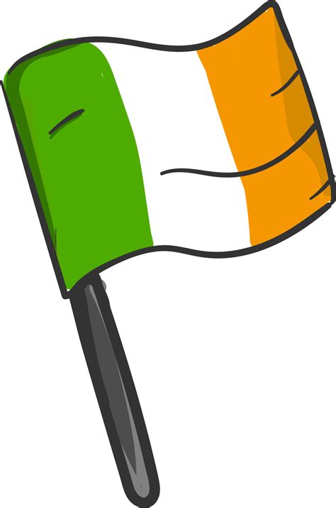 Irlanda bandera ilustración vector sobre fondo blanco 13510841