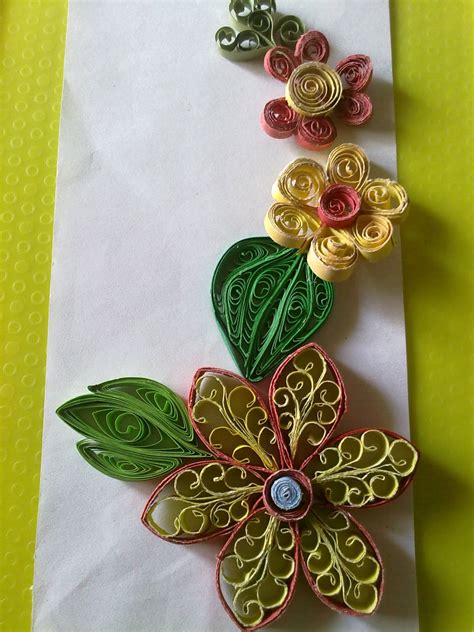 Love For Quilling Quilled Flower Arrangements On Envelope