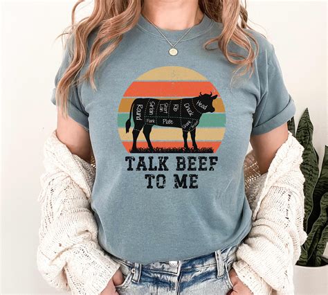 Cow Shirt Eat Beef Shirt Eat Beef Tshirt Farmer Shirt Etsy