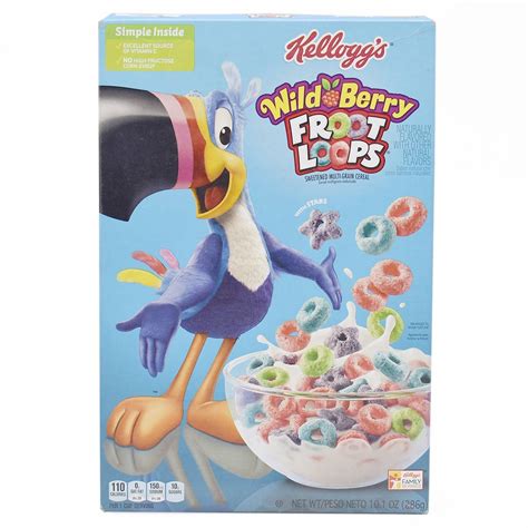 Buy Kelloggs Wild Berry Froot Loops Sweetened Multi Grain Cereal 286g