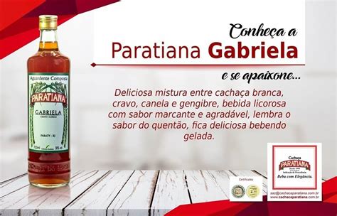 Cachaça Gabriela Paraty Paratiana Brindes Pronta Entrega