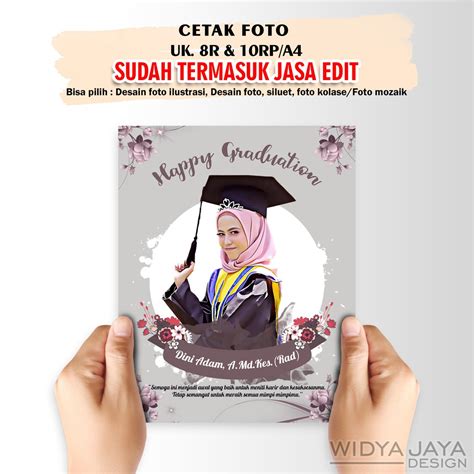 Jual Cetak Foto 8R 10R Desain Custom Foto Mozaik Kolase Ilustrasi Kado