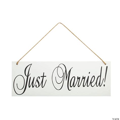 Just Married Sign | Oriental Trading