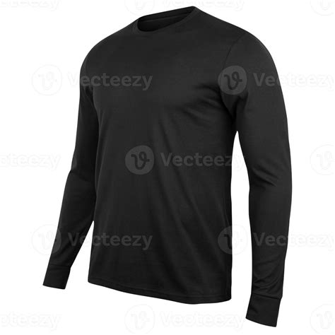 Black Long Sleeve T Shirt Mockup Cutout Png File 8533981 Png