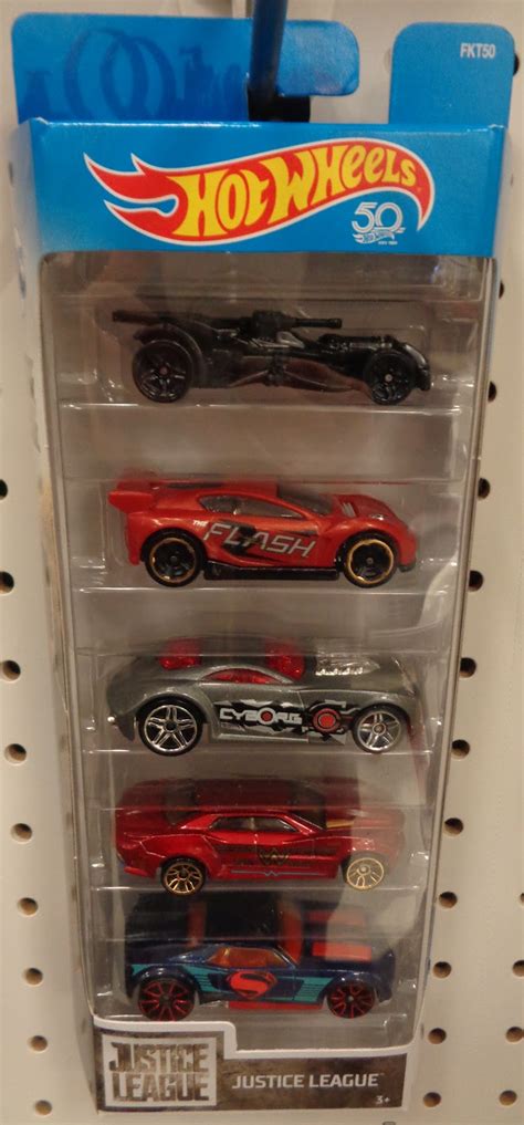 J And J Toys New Hot Wheels Justice League 5 Pack