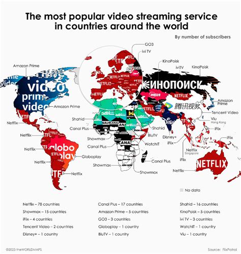 El Mapa Mundial Del Streaming Que Te Ayudará A Descubrir Que Se Puede