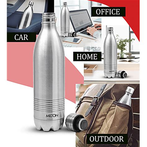 Buy Milton Water Bottle Thermosteel 24 Hour Hot Cold Silver Duo Deluxe Online At Best