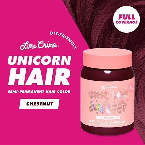 Lime Crime Unicorn Hair Dye Chestnut Vegan And Cruelty Free Semi Permanent Color For Temporary