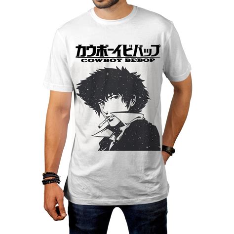 Camiseta Unissex Cowboy Bebop Spike Spiegel Anime Elo