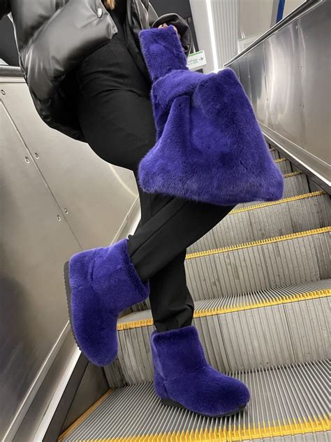 Купить Норковые угги ANN EYES - брендовая меховая обувь премиум-класса ...