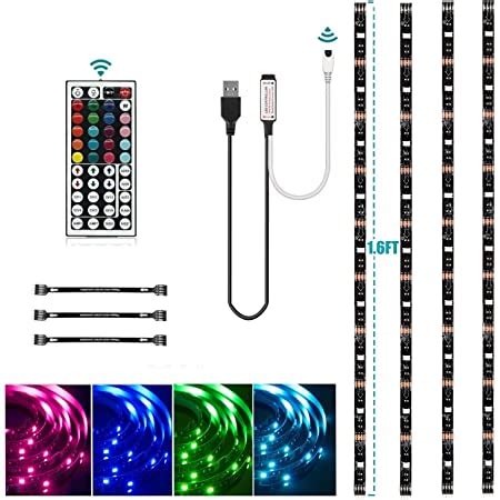 Amazon Led Tv Backlights Rgb Led Strip Lights M Ft Usb