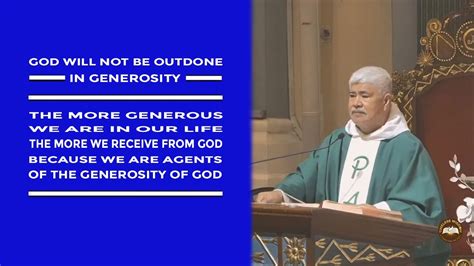 Timeless Wisdom Homily Agents Of God S Generosity Tue 32nd Wk In