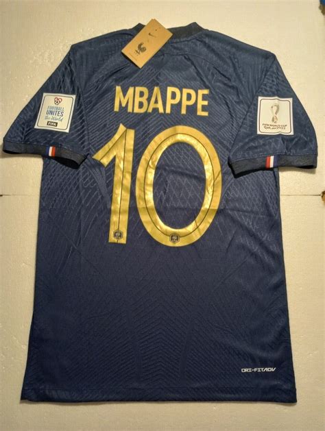 Kylian Mbappe France 2022 World Cup Qatar Match Slim Fit Blue Home Soccer Jersey | #4596100726