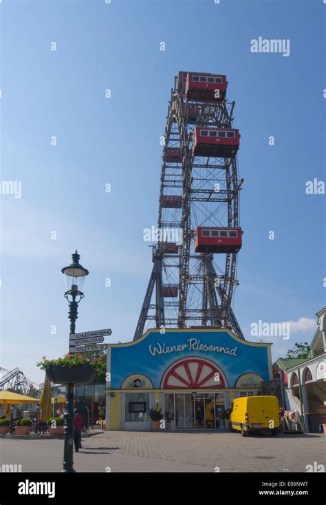 Wiener Riesenrad Ferris Wheel In The Prater Amusement Park