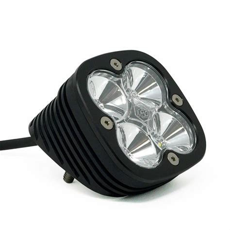 Baja Designs Flush Mount LED Light Pod Angled Black Clear Lens Work