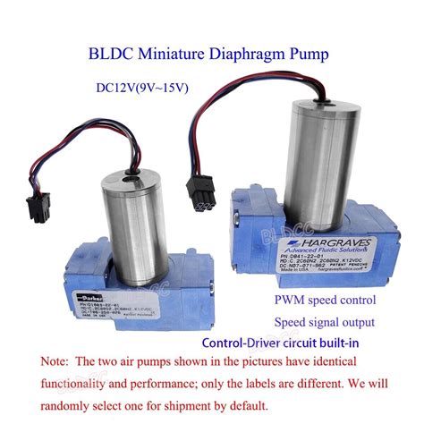 Brushless DC Motor Dual Head Air Pump DC 12V Small Diaphragm Pump