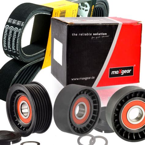 CONTI 6PK2490 Keilrippenriemen + Rollen Satz für AUDI A4 B7 A6 C6 A8 Q7 ...