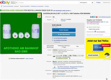 Ebay Schüßler XXL APOTHEKE ADHOC