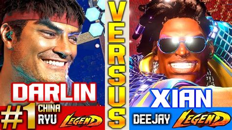 Sf Ryu Darlin Vs Xian Deejay High Level Youtube