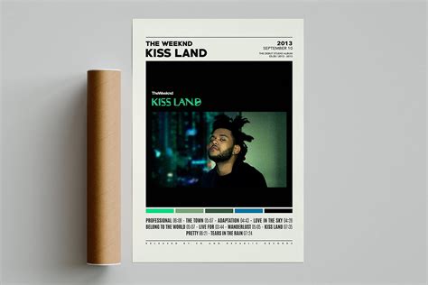 Buy The Weeknd , Kiss Land , Kiss Land, Tracklist Album Cover , The ...