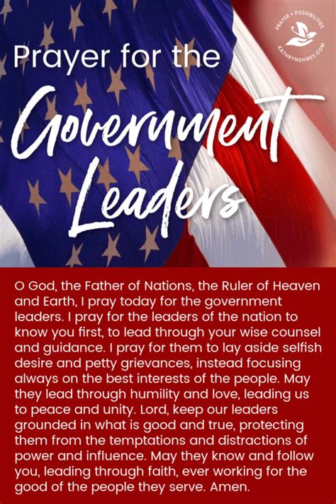 Prayer For Government Leaders Guiding The Nation With Wisdom