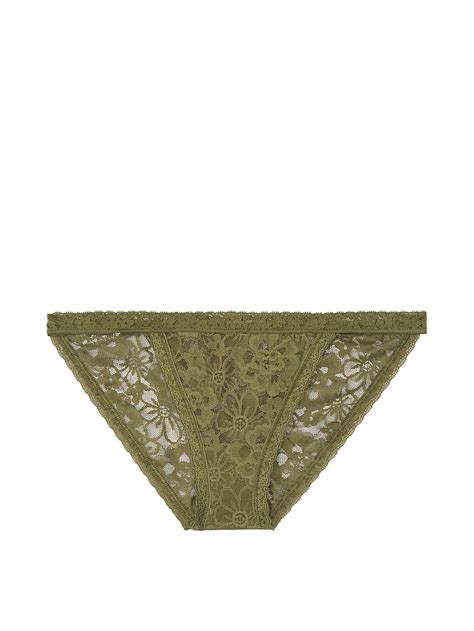 VictoriasSecret Floral Lace String Bikini Panty QZ