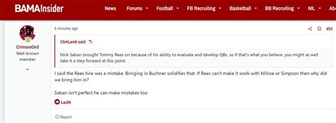 Message Board Geniuses On Twitter Early Reactions From Alabama Fans