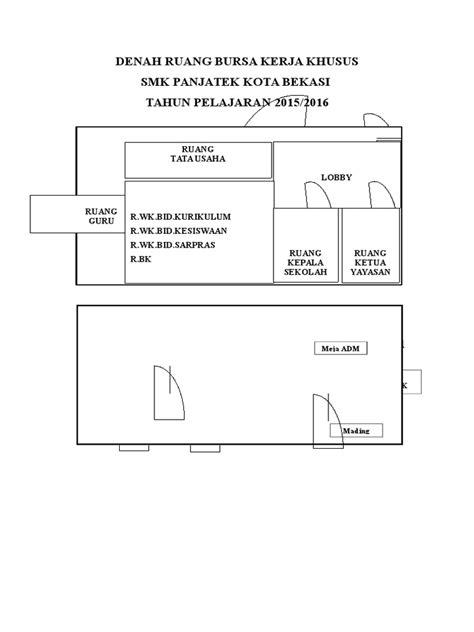 Pdf Denah Ruang Bursa Kerja Khusus Dokumen Tips