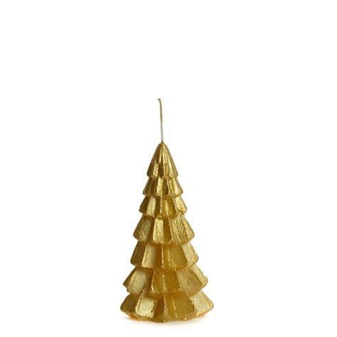 Kerstboom Kaars X Cm Goud Rustik Lys Kunstzinnig Kado En