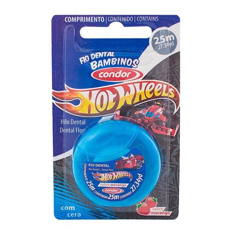Fio Dental Condor Bambinos Hot Wheels Sabor Morango M Creme E Gel Dental Magazine Luiza
