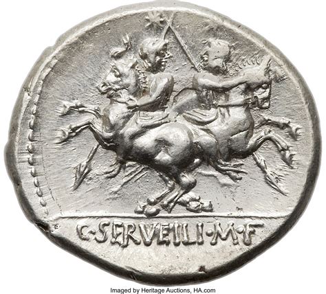 Denier Servilii Gaius Servilius ROMA CSERVEILIMF République