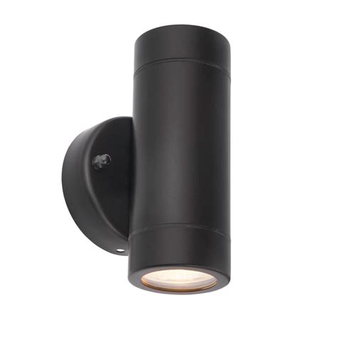 Saxby Lighting Palin Up And Down Ip44 Wall Light In Black