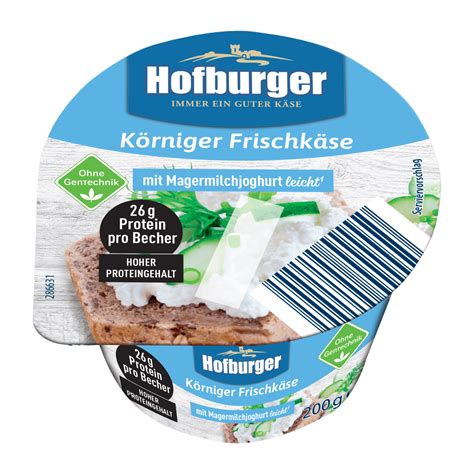 Hofburger Körniger Frischkäse 200 G Günstig Bei Aldi Nord