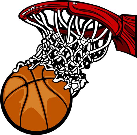 Download Basketball Net Silhouette Png - Side View Cartoon Basketball ...