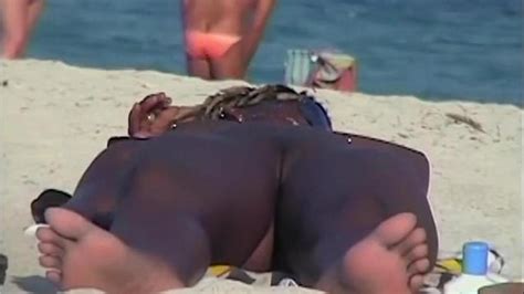 Hot Beach Handjob Scene Of Tantalizing Naked Woman Jerking Husband S Penis Tnaflix