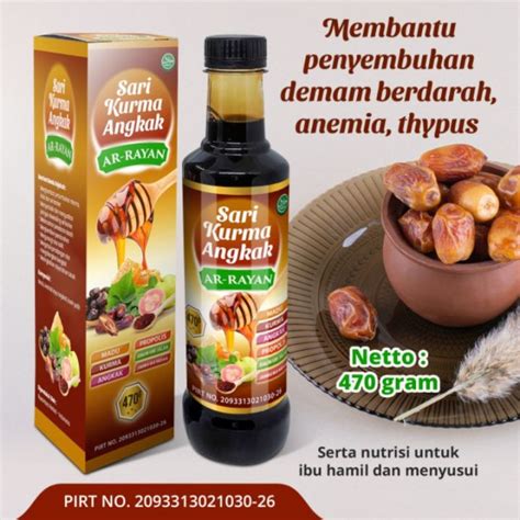 Sari Kurma Plus Madu Angkak Asli Original Penambah Trombosit Lazada