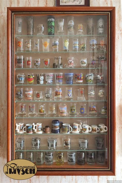 Витрина для рюмок и бокалов, 80 см x 50 см, настенная, книжная ...