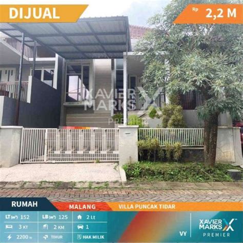 Dijual Rumah Villa Puncak Tidar Kota Malang Hunian Nyaman Strategis