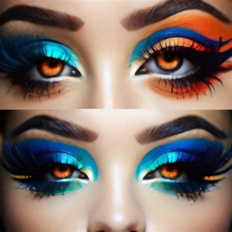 Premium Photo | Bright eye makeup