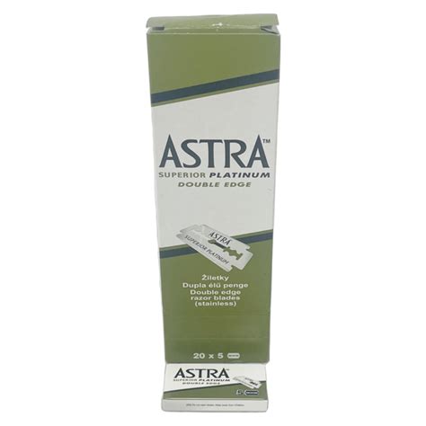 Astra Superior Platinum Double Edge Blades 100 Blades (20 x 5) – Milizette