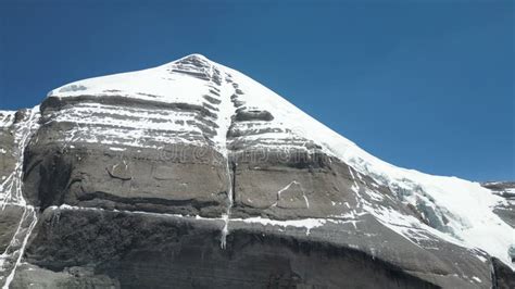 Sacred Mount Kailash, Mount Kailash and Om Parvat, Kailash, Tibet Stock ...