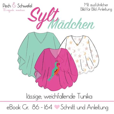 Schnittmuster Tunika Sylt Kinder Von Pech Schwefel