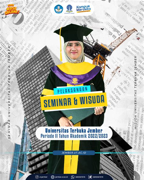 Pelaksanaan Wisuda UT Jember Tahun Akademik 2022 2023 Periode II