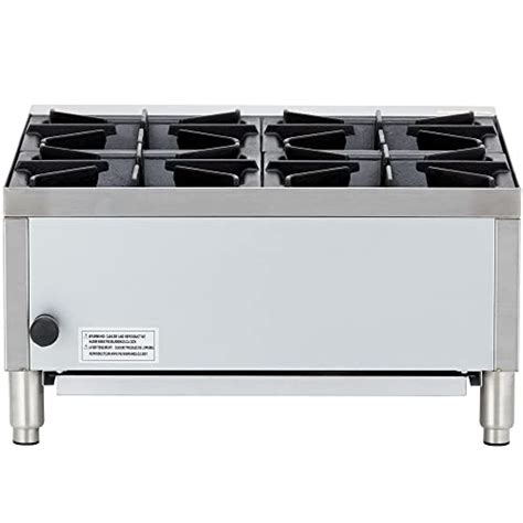 Iron Range 24 Four Burner Commercial Gas Hot Plate Stainless Steel Jumbo Industrial