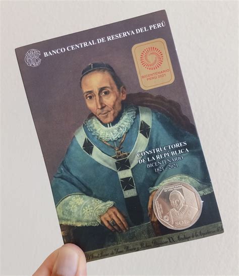 PERU 2023 , BICENTENARY , FRANCISCO XAVIER DE LUNA PIZARRO , COIN ON