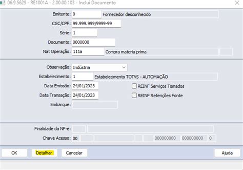 Cross Segmentos Linha Datasul MRE RE1001 Incluir Textos Para O