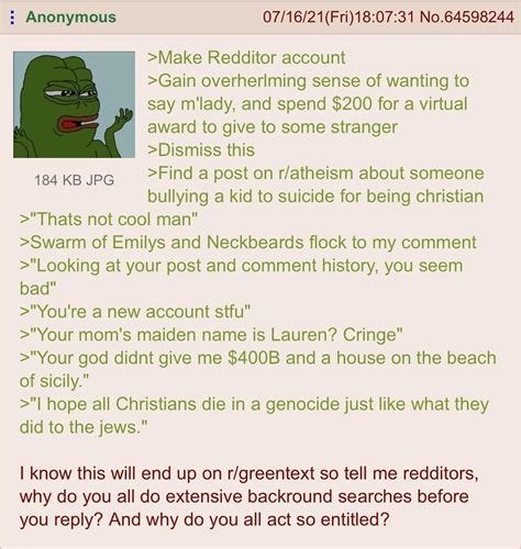 Anon Gives Reddit A Try R Greentext Greentext Stories Know Your Meme