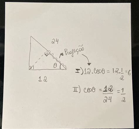 Em Um Triângulo Retângulo A Hipotenusa Mede 24 Cm Um Cateto Mede 12