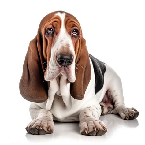 Premium Ai Image A Basset Hound Dog With A Sad Look On His Face